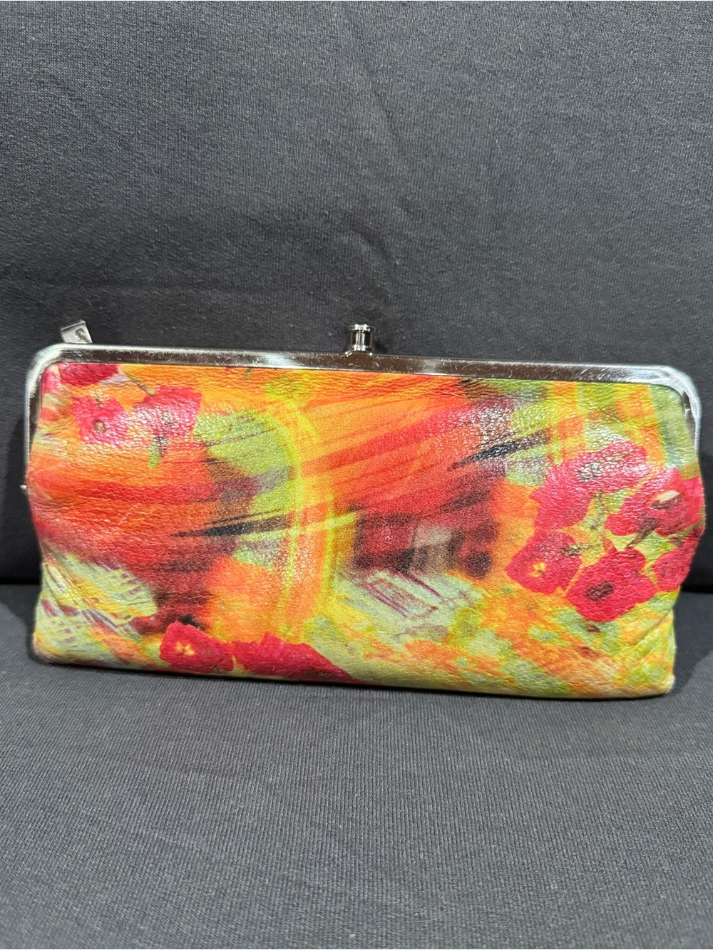 HOBO Multicolor Floral Frame Clutch Wallet
